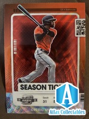 Cedric Mullins Orioles 2021 Panini Contenders Season Ticket Optic Red